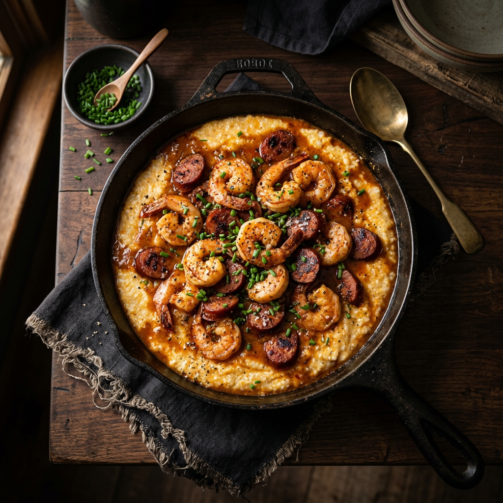 Shrimp & Sausage Grits